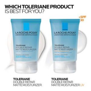 TOLERIANE DOUBLE REPAIR MATTE FACE MOISTURIZER SPF 30 FOR OILY SKIN